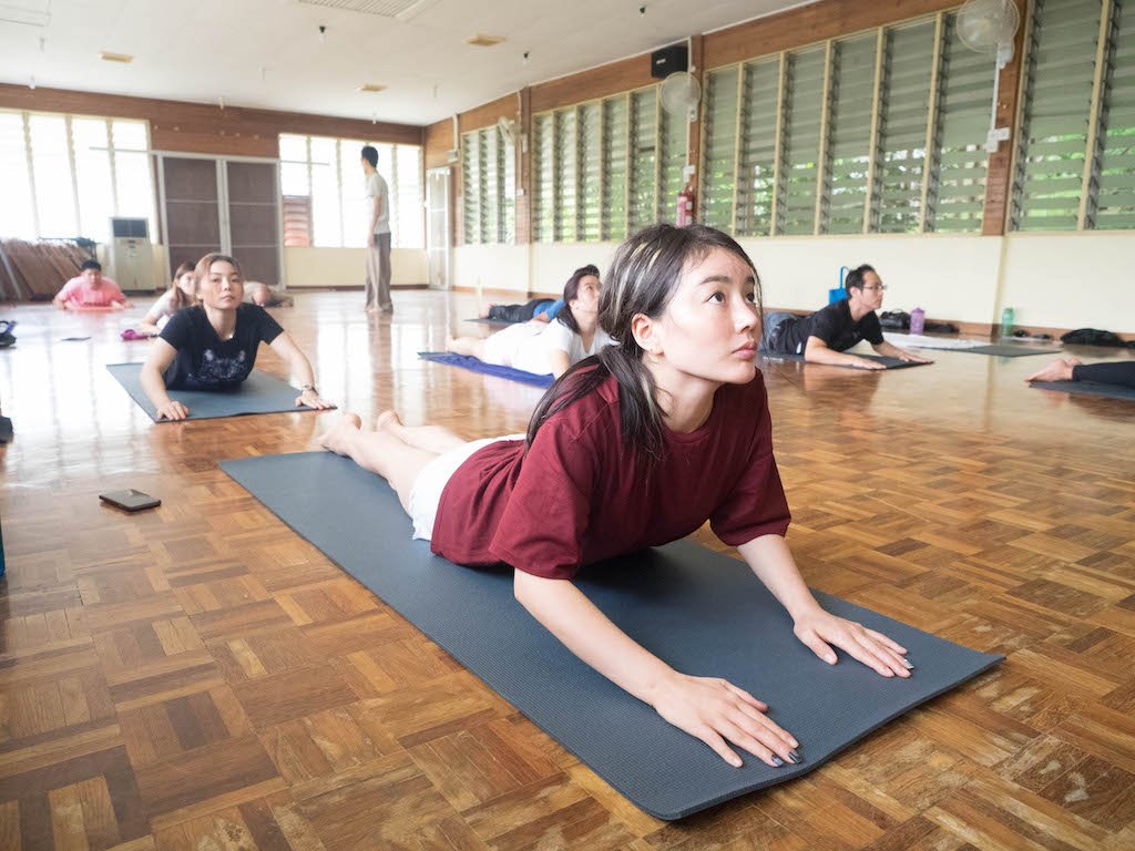 doing yoga post